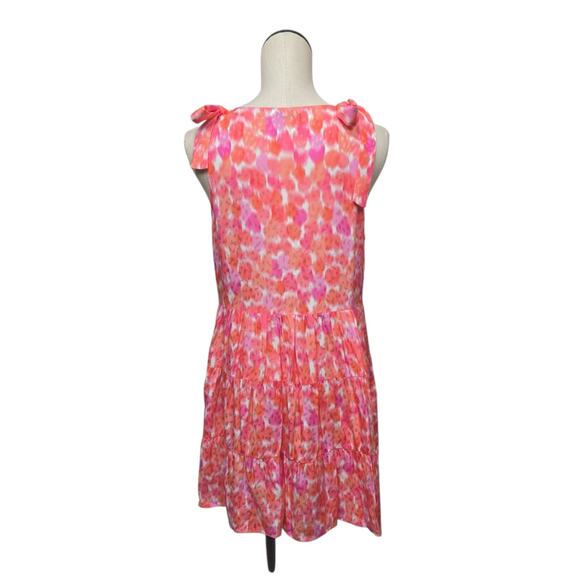Amanda Uprichard Pruitt Dress in Pink Lacquer‎ Shoulder Tie Accent Size Large - Picture 2 of 9